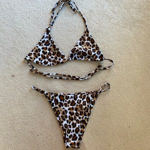 Zaful Cheetah Print Bikini